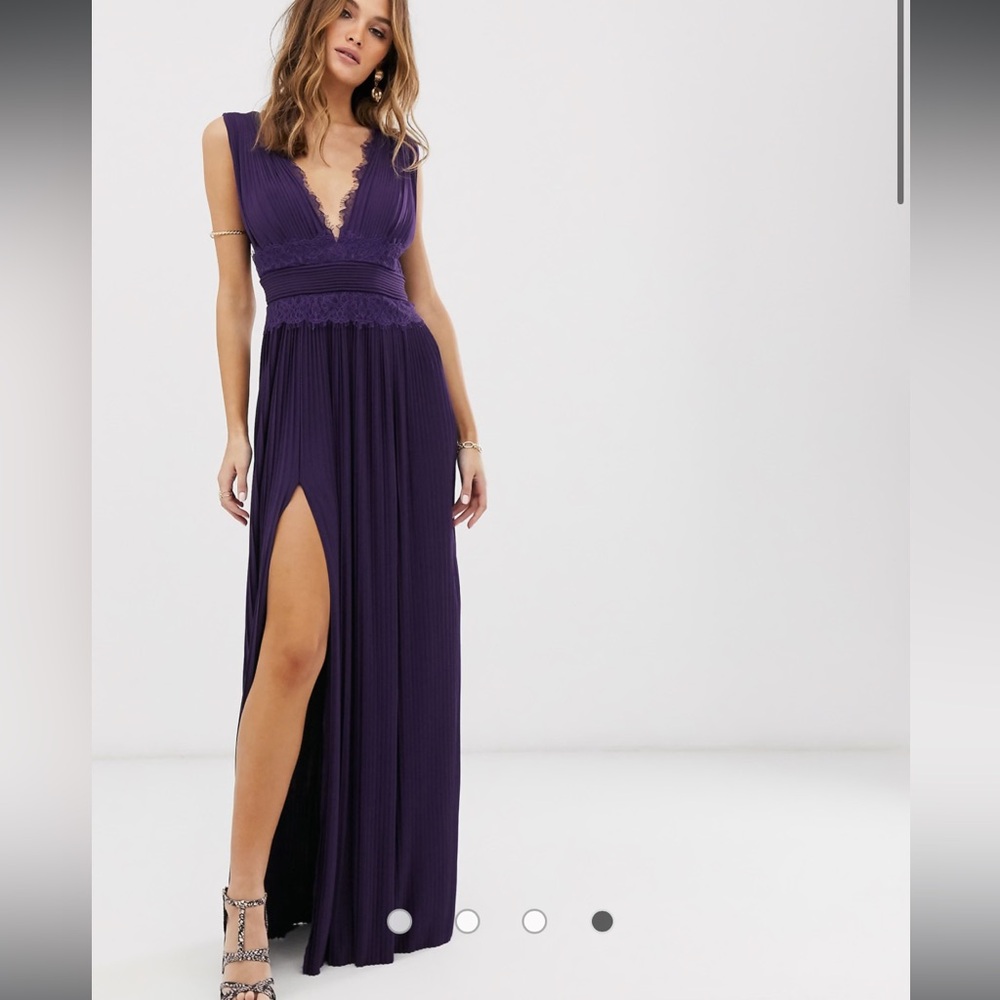 ASOS Curve Purple Maxi Dress